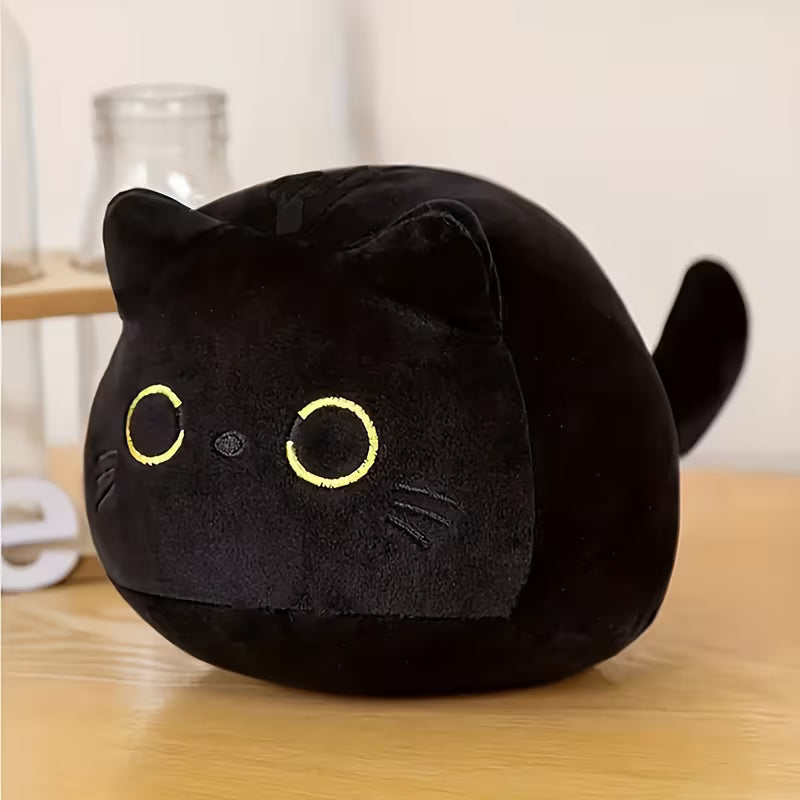 Black Cat Cute Plush Pillow™