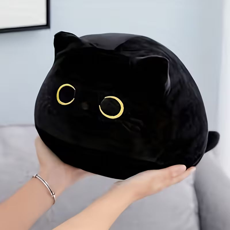 Black Cat Cute Plush Pillow™