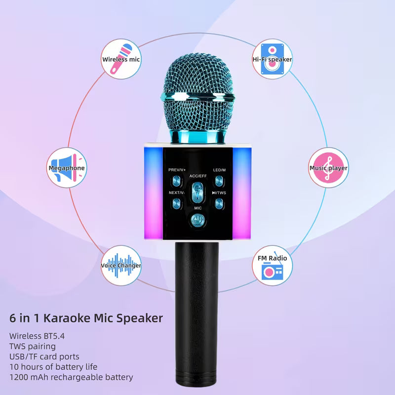 Wireless Karaoke Microphone Speaker