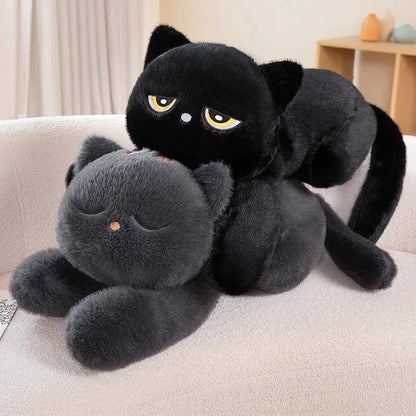 Giant Black Grey Cat Plushies™