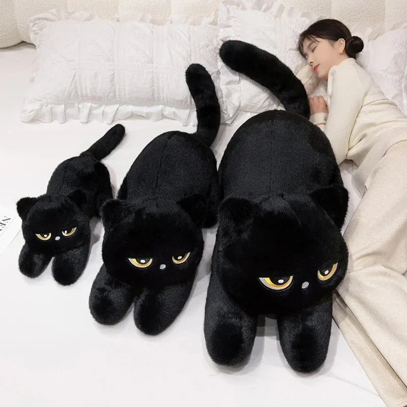 Giant Black Grey Cat Plushies™
